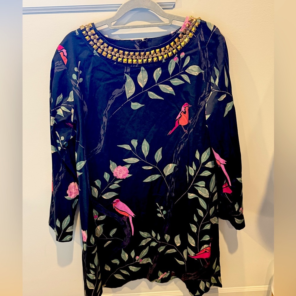 Sheridan French, bird stud dress, size Medium